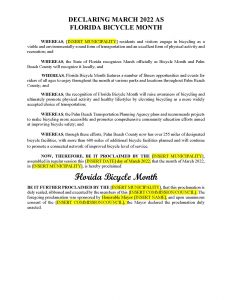 FL Bicycle Month Sample Local Municipalities