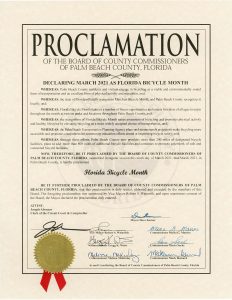 Palm Beach Board of County Commissioners Proclamation