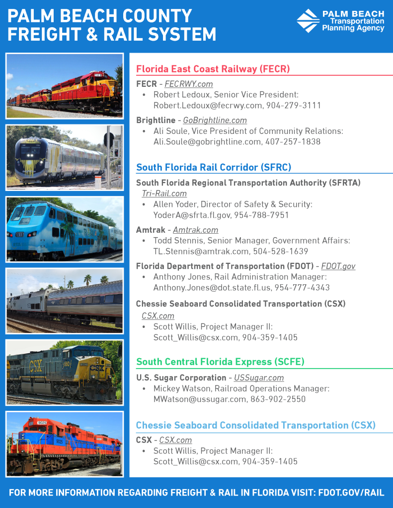 Freight and rail contact flyer